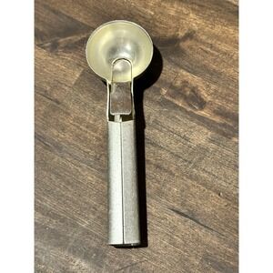 Aluminum Ice Cream Scoop Vintage Metal Pat No 2756698 Silver USA Scooper